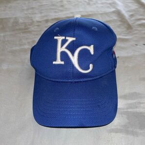 Kansas City Royals Hat Cap Kids Youth Blue White Logo Baseball Strap Back Boys
